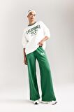 DeFactoFit Oversize Geniş Kalıp Bisiklet Yaka Baskılı Sporcu Sweatshirt D1702AX24AUER105