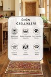 Bej Yıkanabilir Kaymaz Taban Dijital Baskılı Mutfak Halısı