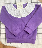 Önlük Yakalı Çocuk Sweatshirt Oversize Kalıp (2j3b4YlEorFvp)