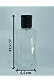 PARFÜM VE KOLONYA ŞİŞESİ 50 ML 2 ADET IPHONE SİYAH KAPAK CAM ŞİŞE