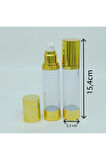 LOSYON VE KREM ŞİŞESİ 50 ML 3 ADET PARLAK AİRLESS ŞİŞE