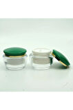 KREM KAVANOZU 50 ML 3 ADET YEŞİL AKRİLİK