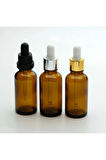 DAMLALIKLI 30 ML 3 ADET AMBER ŞİŞE