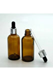 DAMLALIKLI 50 ML 3 ADET AMBER ŞİŞE