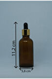 DAMLALIKLI 50 ML 10 ADET AMBER ŞİŞE