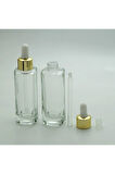 DAMLALIKLI ÖZEL 50 ML 2 ADET ŞEFFAF ŞİŞE