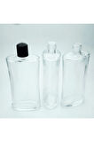 KOLONYA ŞİŞESİ 160 ML 2 ADET ŞEFFAF BOŞ OVAL ŞİŞE