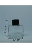 SİLİNDİR BOŞ BAMBU 100 ML ( 2 ADET ) ŞEFFAF ODA ŞİŞESİ