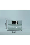 KREM KUTU 30 ML (2 ADET) BOŞ ŞEFFAF GRİ KAPAKLI CAM KAVANOZ