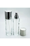 LOSYON KREM ŞİŞESİ 100 ML (10 ADET) ŞEFFAF SARI KAPAK BOŞ CAM ŞİŞE