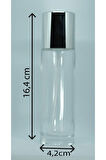 LOSYON KREM ŞİŞESİ 100 ML (10 ADET) ŞEFFAF SARI KAPAK BOŞ CAM ŞİŞE