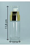 LOSYON VE KREM ŞİŞESİ 40 ML (2 ADET) ŞEFFAF SARI KAPAKLI BOŞ ŞİŞE