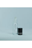 Roll-on Parfüm Şişesi 5 ml (20 ADET) Siyah Kapaklı Boş Şişe
