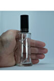 Parfüm Şişesi 50 ml (2 ADET) Eyfel Siyah Metal Valf Ve Kapak Boş Şişe