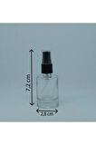 BOŞ PARFÜM VE KOLONYA ŞİŞESİ 12 ML (10 ADET) BOŞ PLATİK SİYAH SPREY