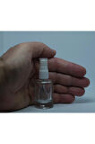 BOŞ PARFÜM VE KOLONYA ŞİŞESİ 12 ML (3 ADET) BOŞ PLASTİK BEYAZ SPREY