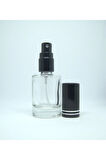 BOŞ PARFÜM VE KOLONYA ŞİŞESİ 12 ML (10 ADET) BOŞ METAL SİYAH SPREY