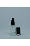 BOŞ PARFÜM VE KOLONYA ŞİŞESİ 12 ML (10 ADET) BOŞ METAL SİYAH SPREY