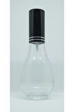 PARFÜM ŞİŞESİ 70 ML (4 ADET) BOŞ AMPUL ŞİŞE SİYAH METAL VALF VE KAPAK