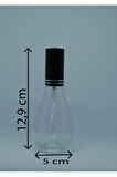 PARFÜM ŞİŞESİ 70 ML (4 ADET) BOŞ AMPUL ŞİŞE SARI METAL VALF VE KAPAK