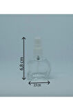 BOŞ PARFÜM VE KOLONYA ŞİŞESİ 10 ML 3 ADET BOŞ CAM BEYAZ SPREY ŞİŞE