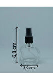 BOŞ PARFÜM VE KOLONYA ŞİŞESİ 10 ML 10 ADET BOŞ CAM SİYAH SPREY ŞİŞE