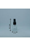BOŞ PARFÜM VE KOLONYA ŞİŞESİ 5 ML 10 ADET BOŞ CAM SİYAH SPREY ŞİŞE