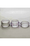 BOŞ PARFÜM VE KOLONYA ŞİŞESİ BEYAZ 30 ML 3 ADET GRİ KAPAK BOŞ PLASTİK