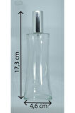 BOŞ PARFÜM ŞİŞESİ 100 ML (3 ADET) GRİ KAPAK PLASTİK VALF EYFEL BOŞ ŞİŞE