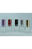 Boş Parfüm Şişesi Boş 8 ml (5 ADET) Silindir Metal Kapak Ve Valf