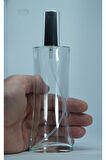 BOŞ PARFÜM ŞİŞESİ 100 ML (5 ADET) GRİ KAPAK PLASTİK VALF EYFEL BOŞ ŞİŞE