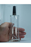 BOŞ PARFÜM ŞİŞESİ 100 ML (5 ADET) GRİ KAPAK METAL VALF EYFEL BOŞ ŞİŞE
