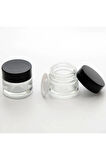 BOŞ KREM KAVANOZU10 ML (10 ADET) BOŞ ŞEFFAF KUTU