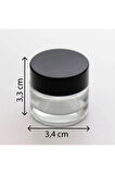 BOŞ KREM KAVANOZU10 ML (10 ADET) BOŞ ŞEFFAF KUTU