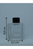 BOŞ PARFÜM ŞİŞESİ 110 ML (3 ADET) KARE BAMBU BOŞ ŞİŞE