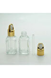 BOŞ DAMLALIKLI 35 ML (10 ADET) ÖZEL GOLD ŞİŞE
