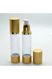 BOŞ KREM VE LOSYON ŞİŞESİ 50 ML (4 ADET) BOŞ AİRLESS ŞİŞE