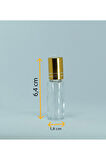 BOŞ PARFÜM ŞİŞESİ 4-5 ML (5 ADET) ROLL-ON SARI KAPAKLI BOŞ ŞİŞE