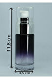 BOŞ KREM VE LOSYON ŞİŞESİ 40 ML (5 ADET) SİYAH GRİ KAPAKLI BOŞ ŞİŞE