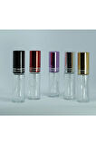 Boş Parfüm Şişesi 5 ml (10 ADET) Sarı Metal Sprey Ve Kapak Boş