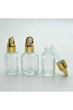 BOŞ DAMLALIKLI 35 ML (5 ADET) ÖZEL GOLD ŞİŞE