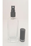 BOŞ PARFÜM ŞİŞESİ 50 ML (3 ADET) SİYAH KAPAK PLASTİK VALF IPHONE BOŞ ŞİŞE