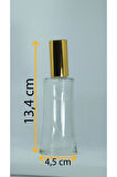 BOŞ PARFÜM ŞİŞESİ 50 ML (10 ADET) SARI KAPAK PLASTİK VALF EYFEL BOŞ ŞİŞE