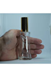 BOŞ PARFÜM ŞİŞESİ 50 ML (10 ADET) SARI KAPAK PLASTİK VALF EYFEL BOŞ ŞİŞE