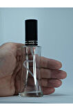 BOŞ PARFÜM ŞİŞESİ 50 ML (5 ADET) SİYAH KAPAK PLASTİK VALF EYFEL BOŞ ŞİŞE