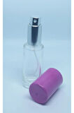 PARFÜM ŞİŞESİ 12 ML (10 ADET) GENİŞ PEMBE BOŞ ŞİŞE