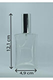 PARFÜM ŞİŞESİ 50 ML (3 ADET) GRİ KAPAK PLASTİK VALF İÇBÜKEY BOŞ ŞİŞE