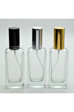 PARFÜM ŞİŞESİ 30 ML (5 ADET) GRİ KAPAK METAL VALF İÇBÜKEY BOŞ ŞİŞE