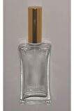 PARFÜM ŞİŞESİ 30 ML (10 ADET) SARI KAPAK PLASTİK VALF İÇBÜKEY BOŞ ŞİŞE