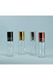 BOŞ PARFÜM ŞİŞESİ 4-5 ML (5 ADET) ROLL-ON GRİ KAPAKLI BOŞ ŞİŞE
